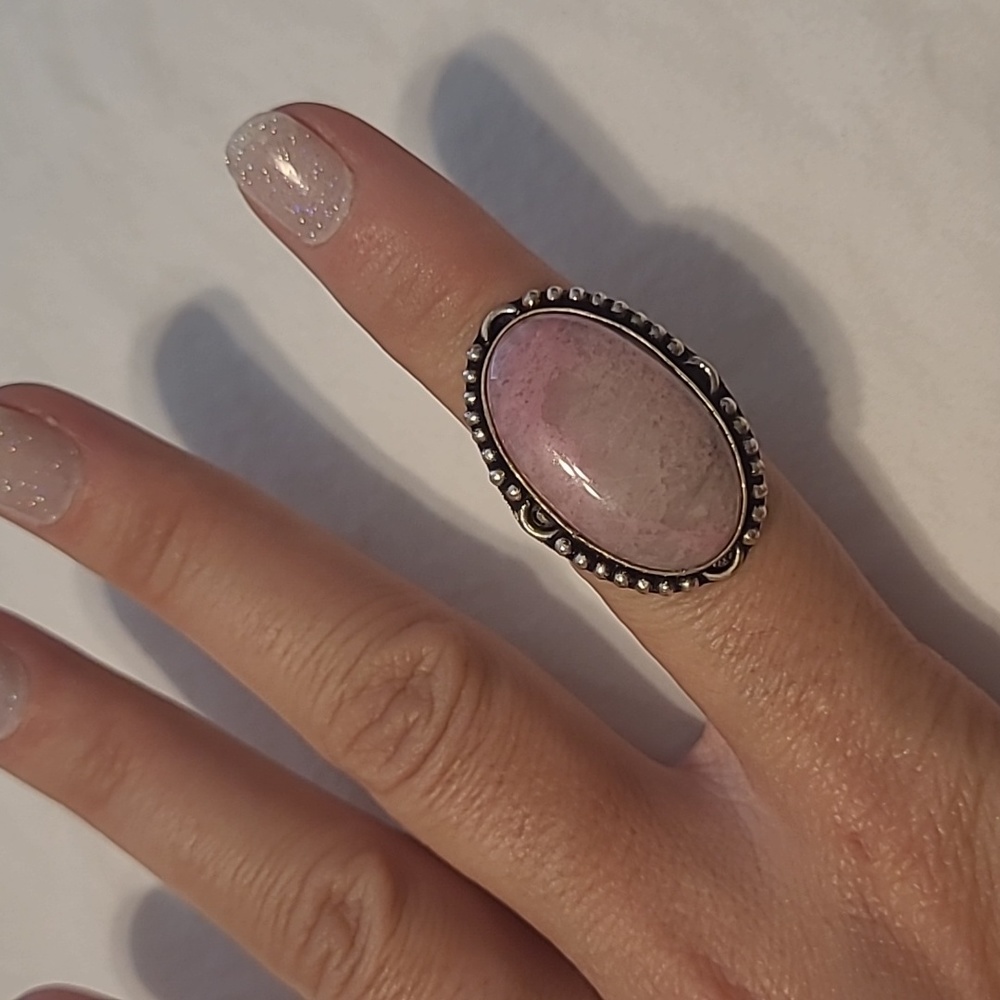 Pink Amazonite Ring